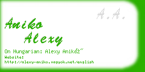 aniko alexy business card